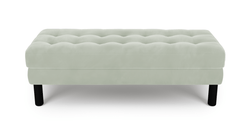 Modsy Bench Silindir Ahşap Ayak - Kadife