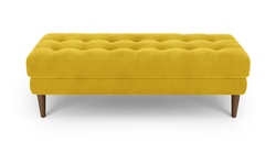 Modsy Bench Ahşap Ayak - Kadife