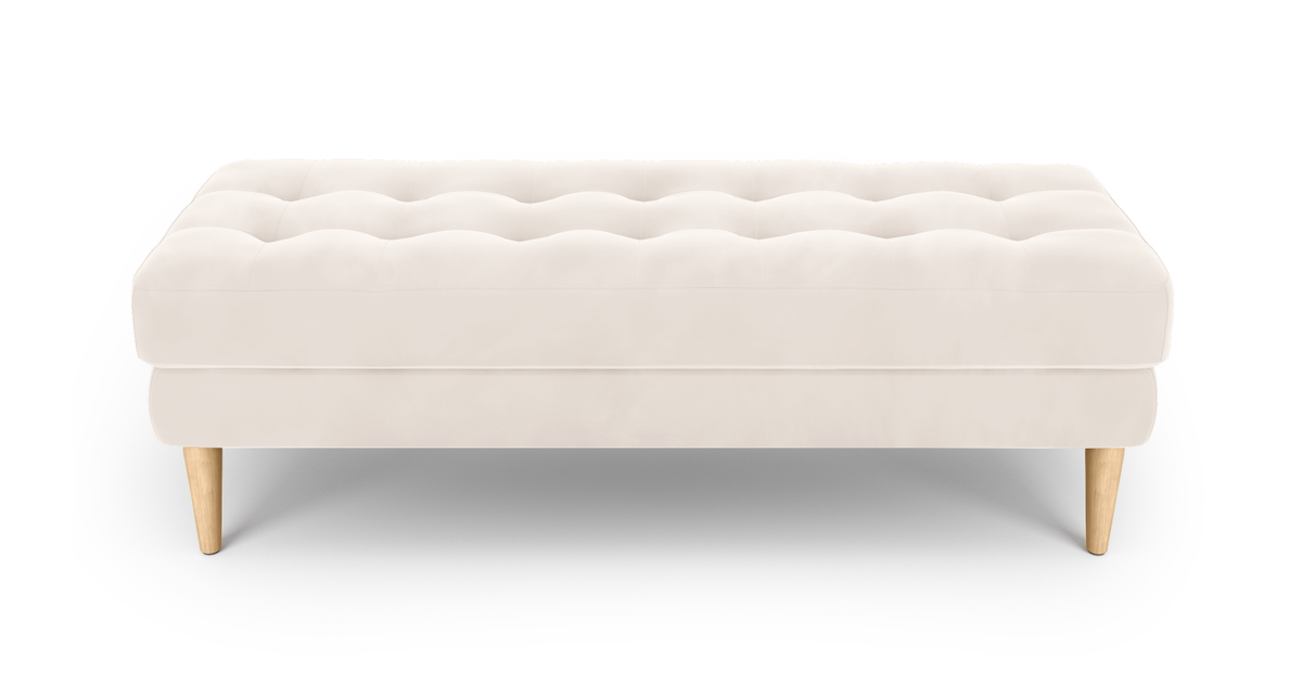 Modsy Bench Ahşap Ayak - Kadife