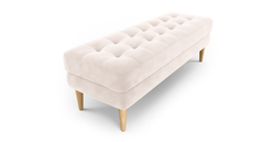 Modsy Bench Ahşap Ayak - Kadife