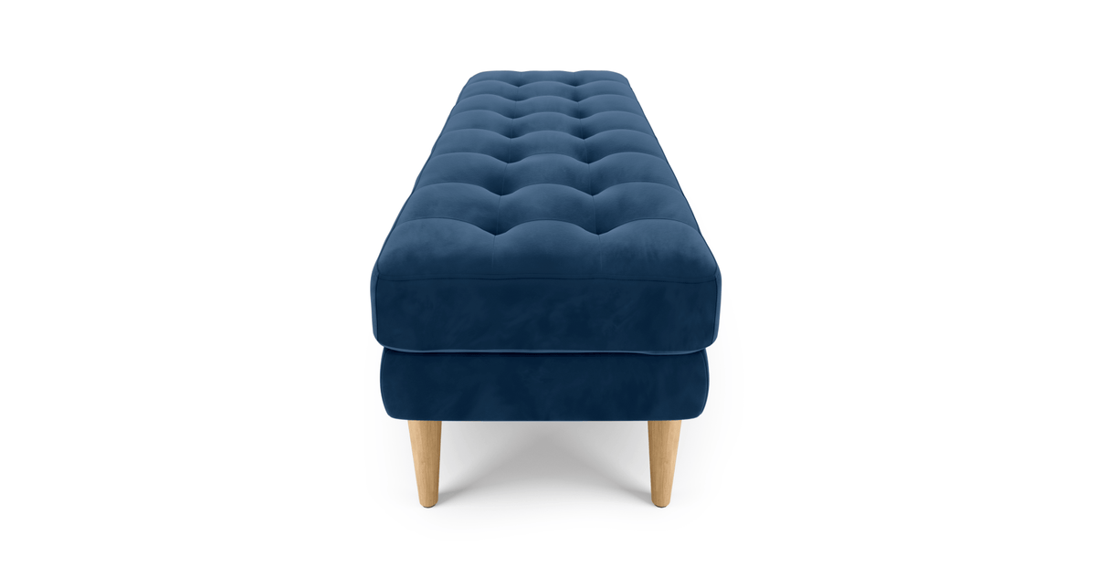 Modsy Bench Ahşap Ayak - Kadife