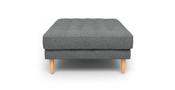 Normod Puf Ahşap Ayak - Keten