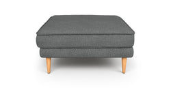 Klem Puf Ahşap Ayak - Keten