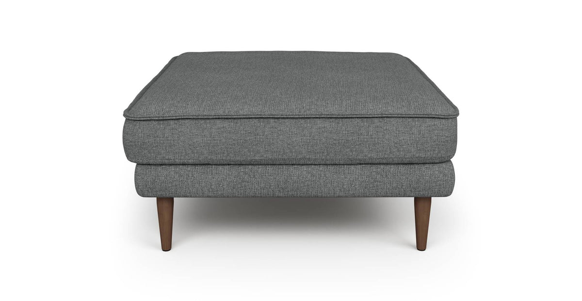 Klem Puf Ahşap Ayak - Keten