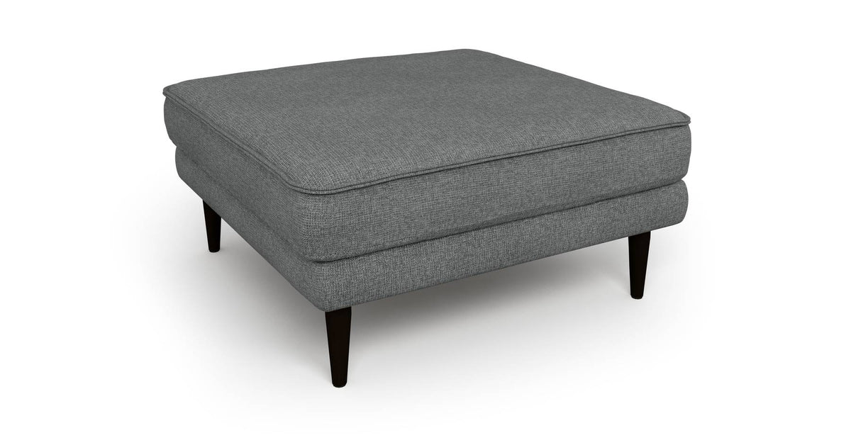 Klem Puf Ahşap Ayak - Keten