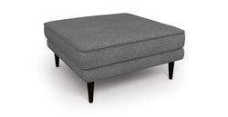 Klem Puf Ahşap Ayak - Keten