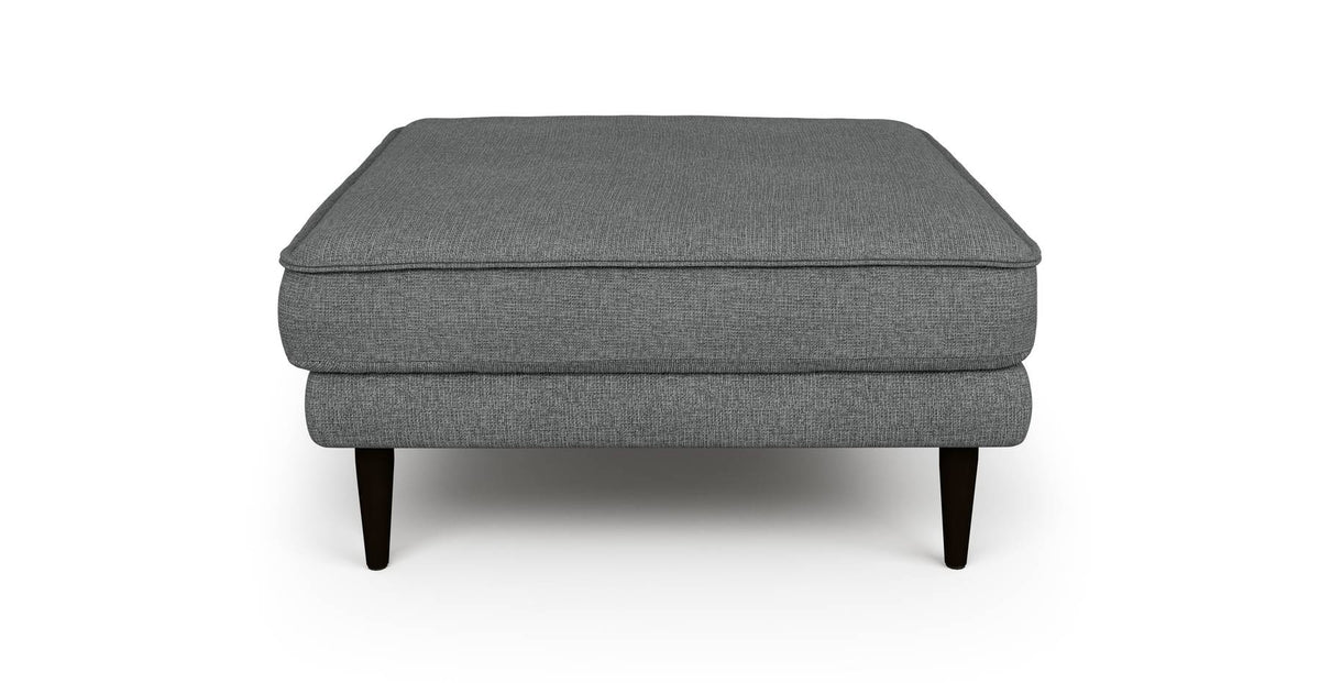 Klem Puf Ahşap Ayak - Keten