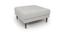 Normod Puf Ahşap Ayak - Keten