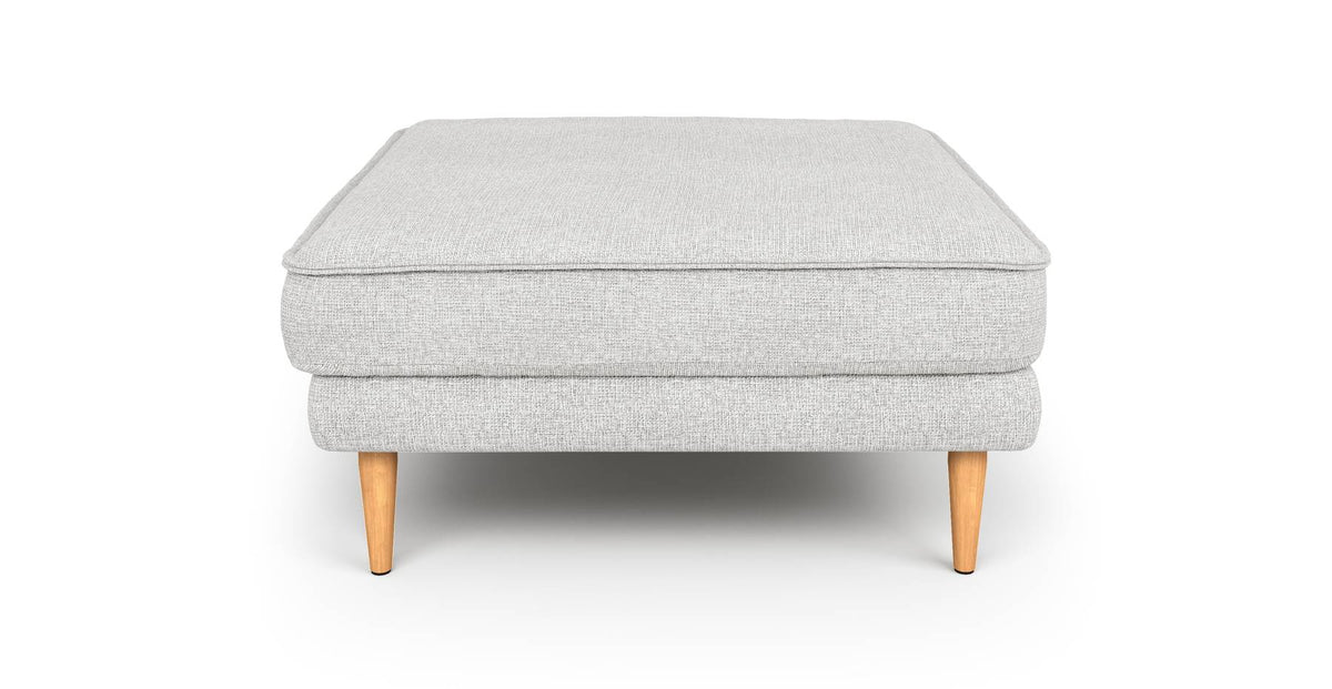 Klem Puf Ahşap Ayak - Keten