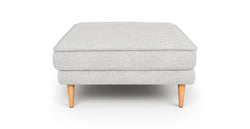 Klem Puf Ahşap Ayak - Keten