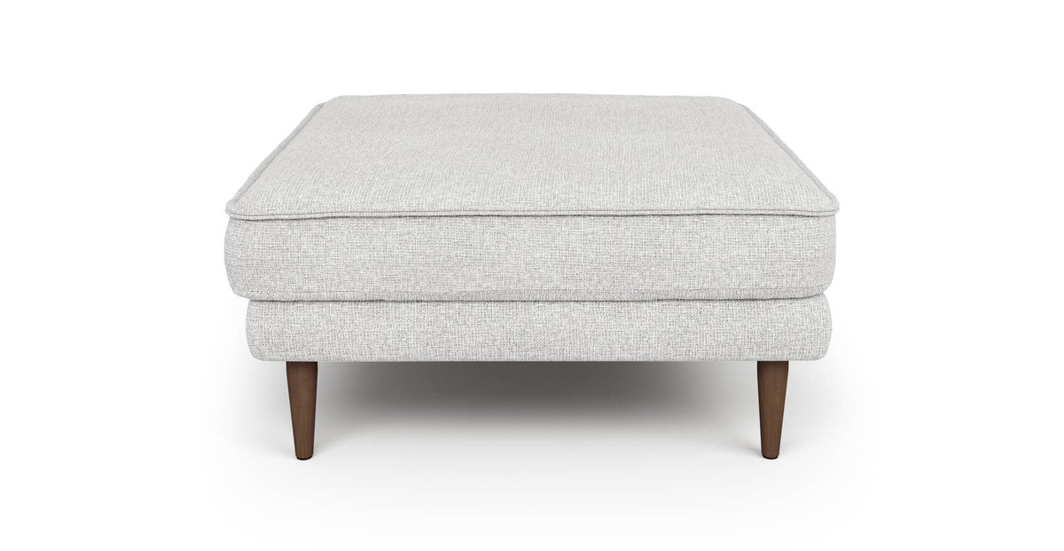 Klem Puf Ahşap Ayak - Keten