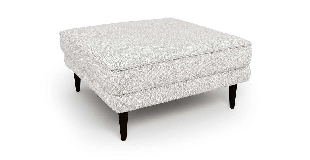 Klem Puf Ahşap Ayak - Keten