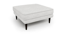 Klem Puf Ahşap Ayak - Keten