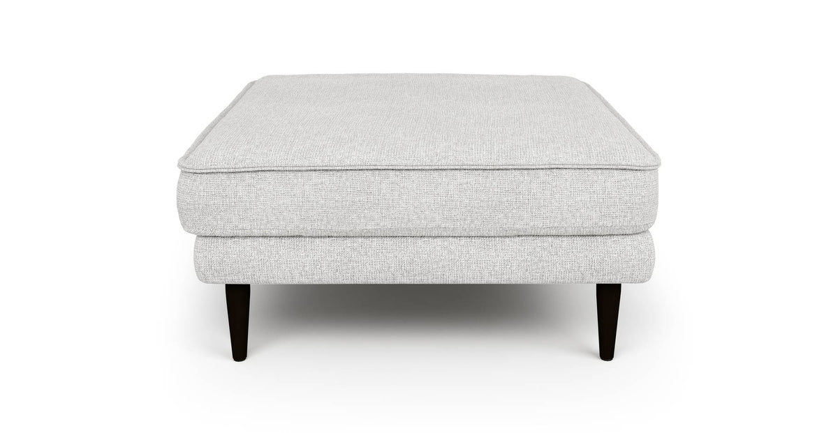 Klem Puf Ahşap Ayak - Keten