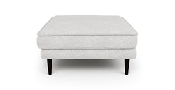 Klem Puf Ahşap Ayak - Keten