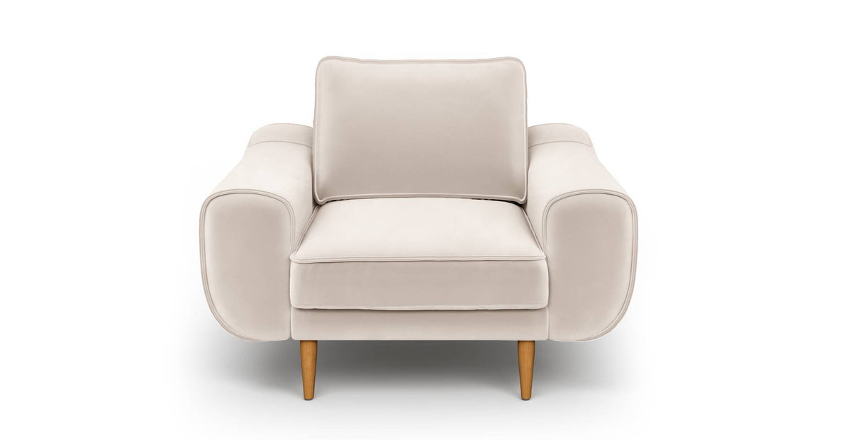 Klem Kadife Ekru Koltuk Takımı - Normod