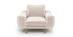 Klem Kadife Ekru Koltuk Takımı - Normod