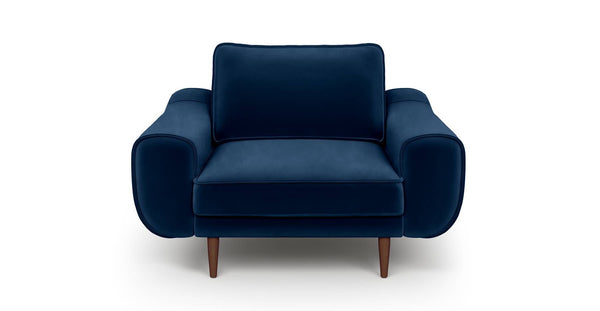 Klem Tekli Koltuk Large Ahşap Ayak - Kadife