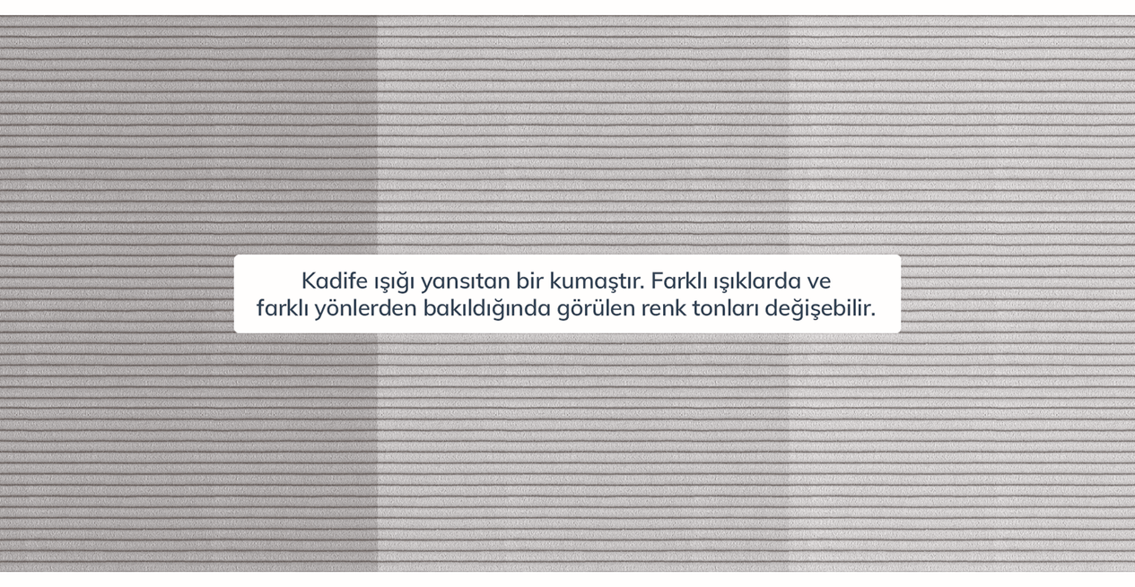 Klem 310 x 264 Köşe Ahşap Ayak - Fitilli Kadife
