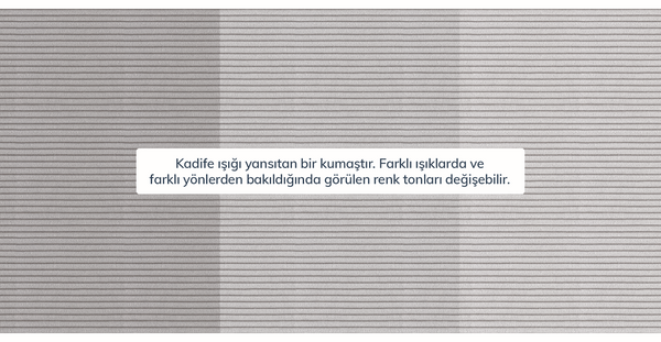 Klem Üçlü Modüler Koltuk Silindir Ahşap Ayak - Fitilli Kadife