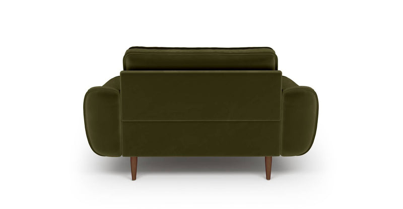 Klem Loveseat Ahşap Ayak - Kadife