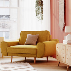 Kumaş: Kadife - Renk: Hardal - Normod