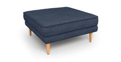 Klem Puf Ahşap Ayak - Keten