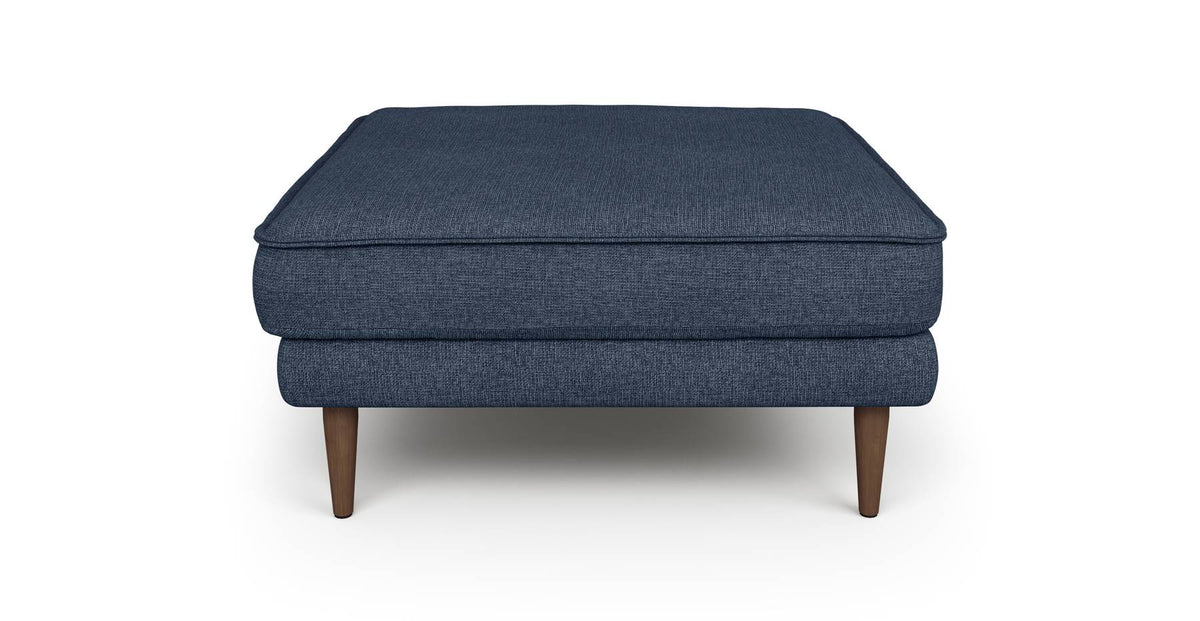 Klem Puf Ahşap Ayak - Keten