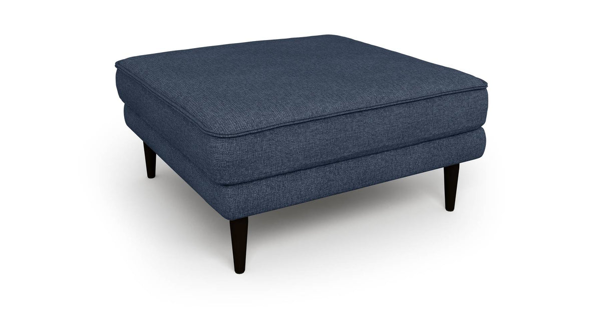 Klem Puf Ahşap Ayak - Keten