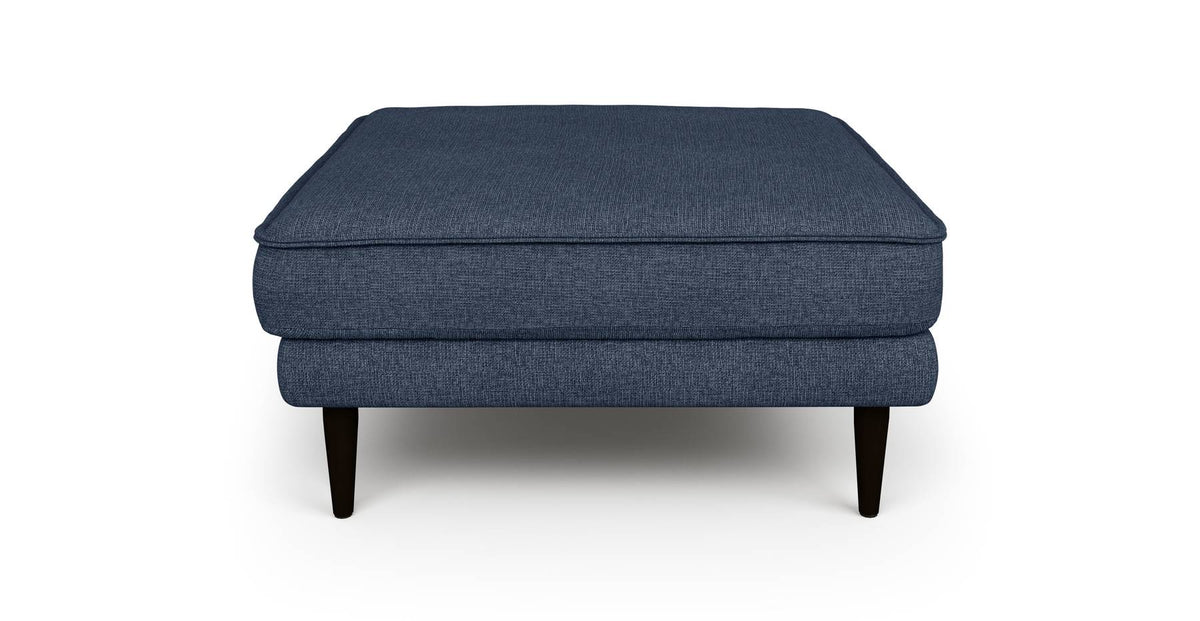 Klem Puf Ahşap Ayak - Keten