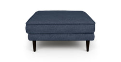 Klem Puf Ahşap Ayak - Keten