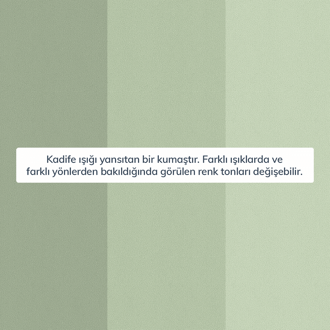 Kumaş: Kadife - Renk: Çağla Yeşili - Normod