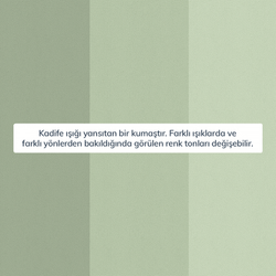 Kumaş: Kadife - Renk: Çağla Yeşili - Normod