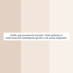 Kumaş: Kadife - Renk: Ekru - Normod