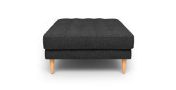 Normod Puf Ahşap Ayak - Keten