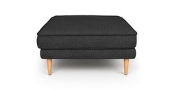 Klem Puf Ahşap Ayak - Keten