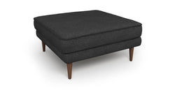 Klem Puf Ahşap Ayak - Keten