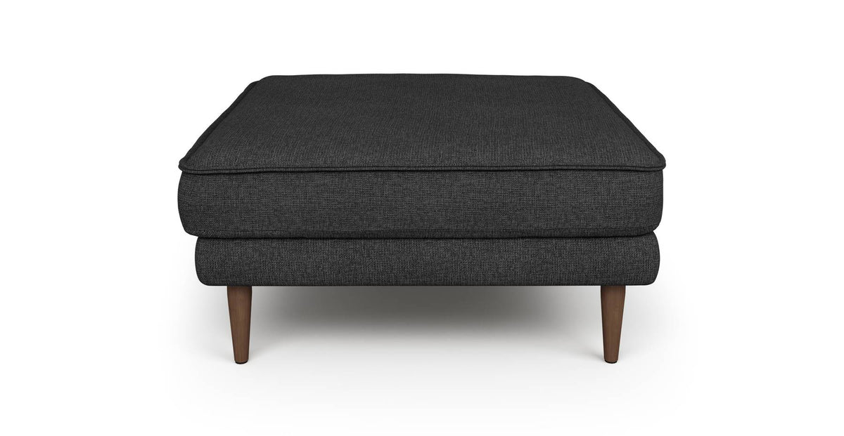 Klem Puf Ahşap Ayak - Keten