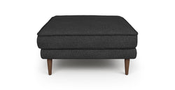 Klem Puf Ahşap Ayak - Keten