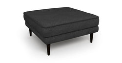 Klem Puf Ahşap Ayak - Keten