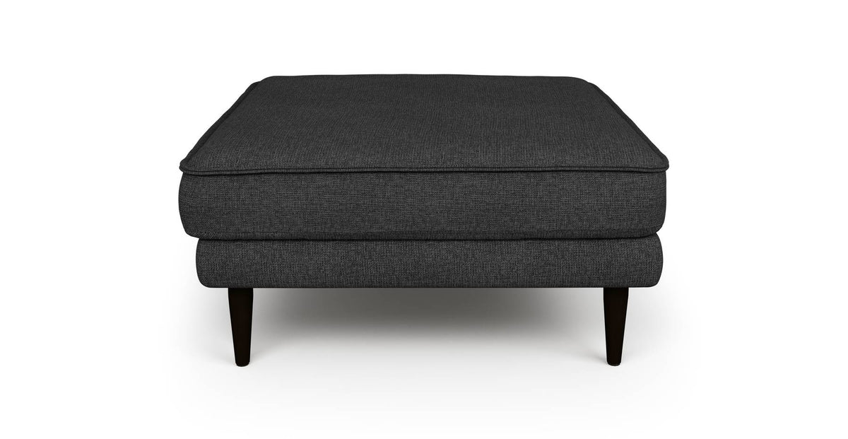 Klem Puf Ahşap Ayak - Keten