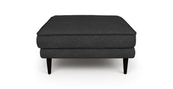 Klem Puf Ahşap Ayak - Keten