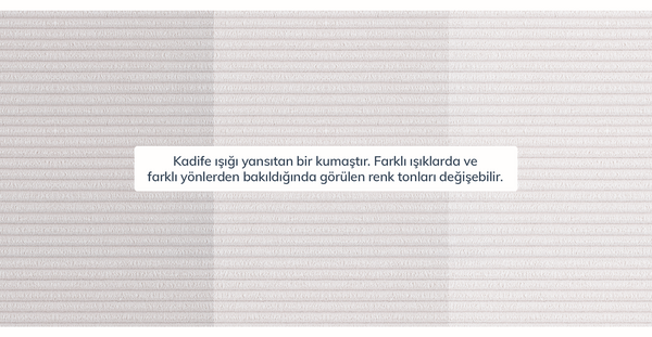 Klem 290 x 264 Köşe Ahşap Ayak - Fitilli Kadife