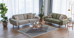 Klem Fildişi Sisli Yeşil Koltuk Takımı - Normod