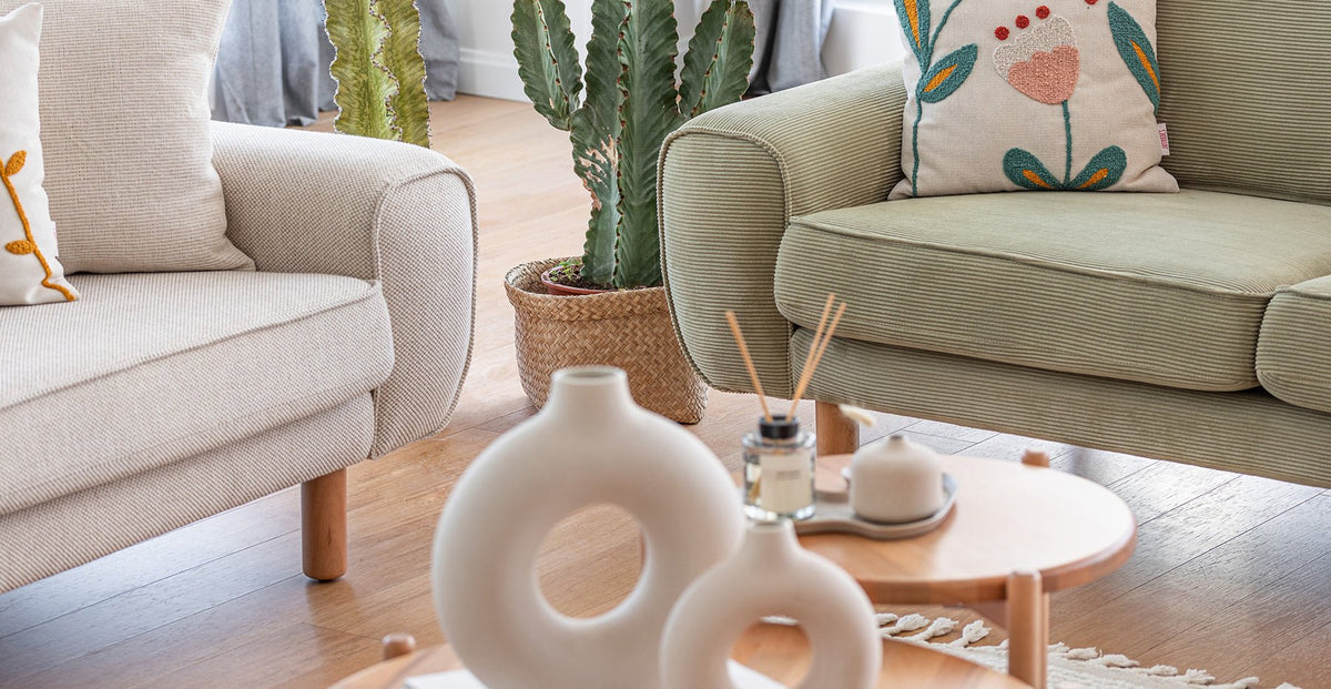 Klem Fildişi Sisli Yeşil Koltuk Takımı - Normod