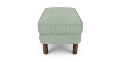 Klem Puf Small Silindir Ahşap Ayak - Keten