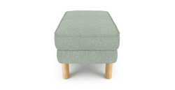 Klem Puf Small Silindir Ahşap Ayak - Keten