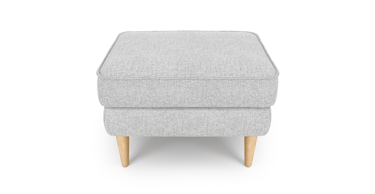 Klem Puf Small Ahşap Ayak - Keten