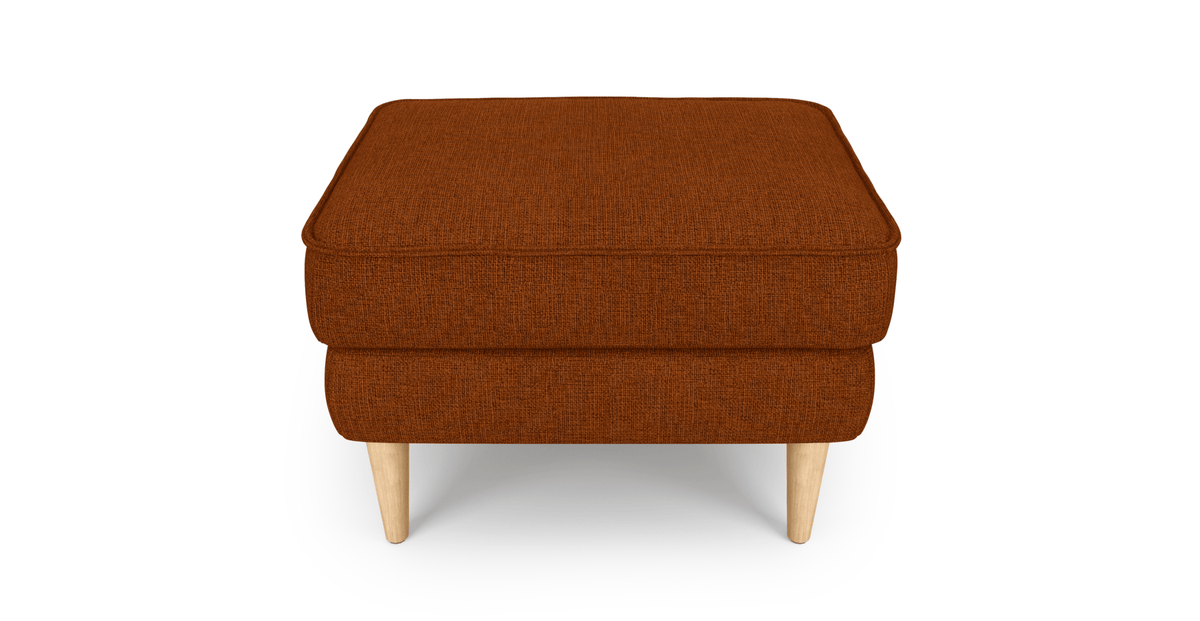 Klem Puf Small Ahşap Ayak - Keten