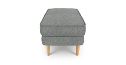 Klem Puf Small Ahşap Ayak - Keten